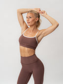 Lydia Sports Bra Brown Umber