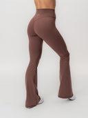 Zoe Flare Tights Brown Umber